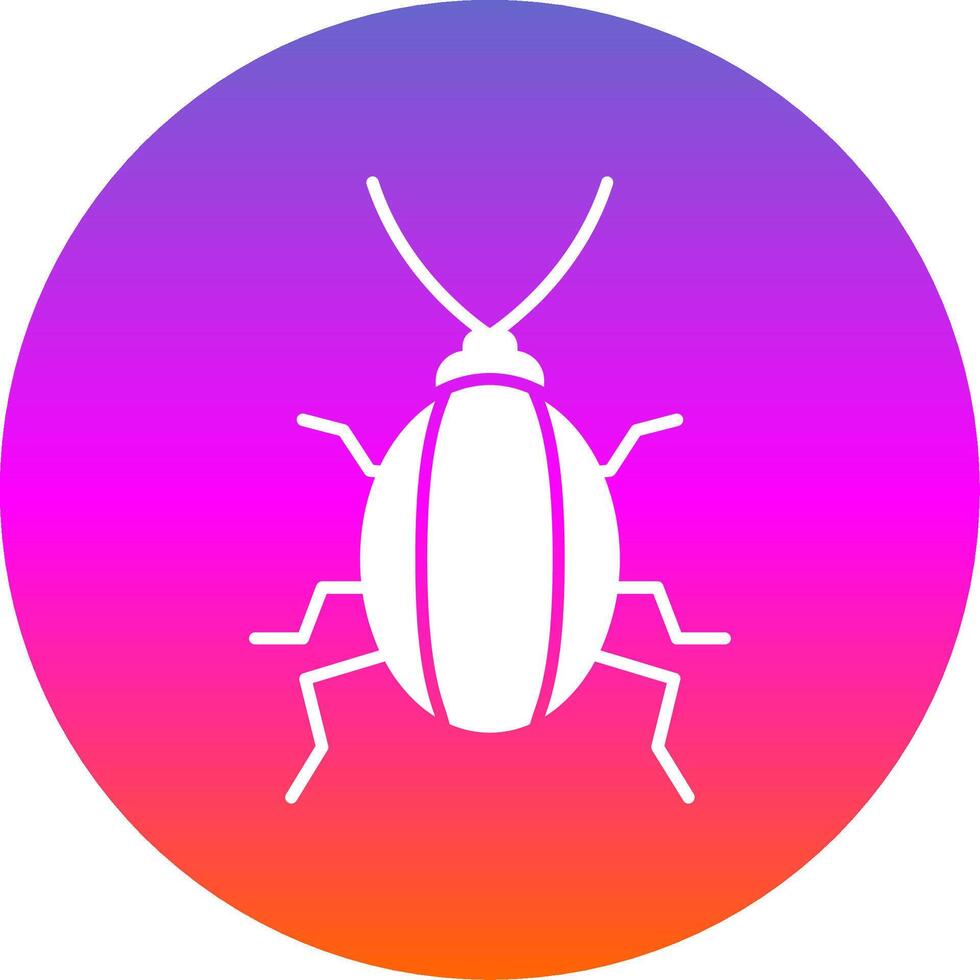 Cockroach Glyph Gradient Circle Icon vector