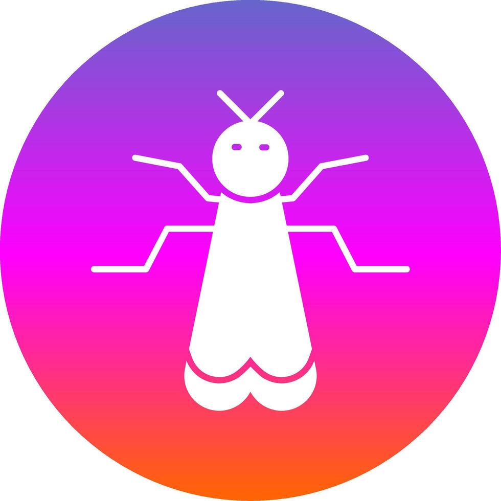 Insect Glyph Gradient Circle Icon vector