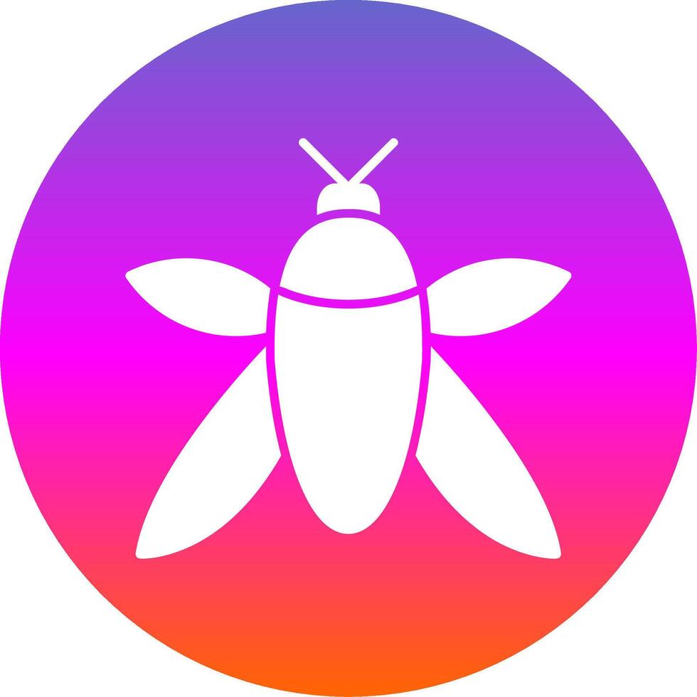 Insect Glyph Gradient Circle Icon vector