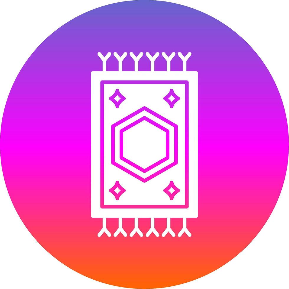 Carpet Glyph Gradient Circle Icon vector