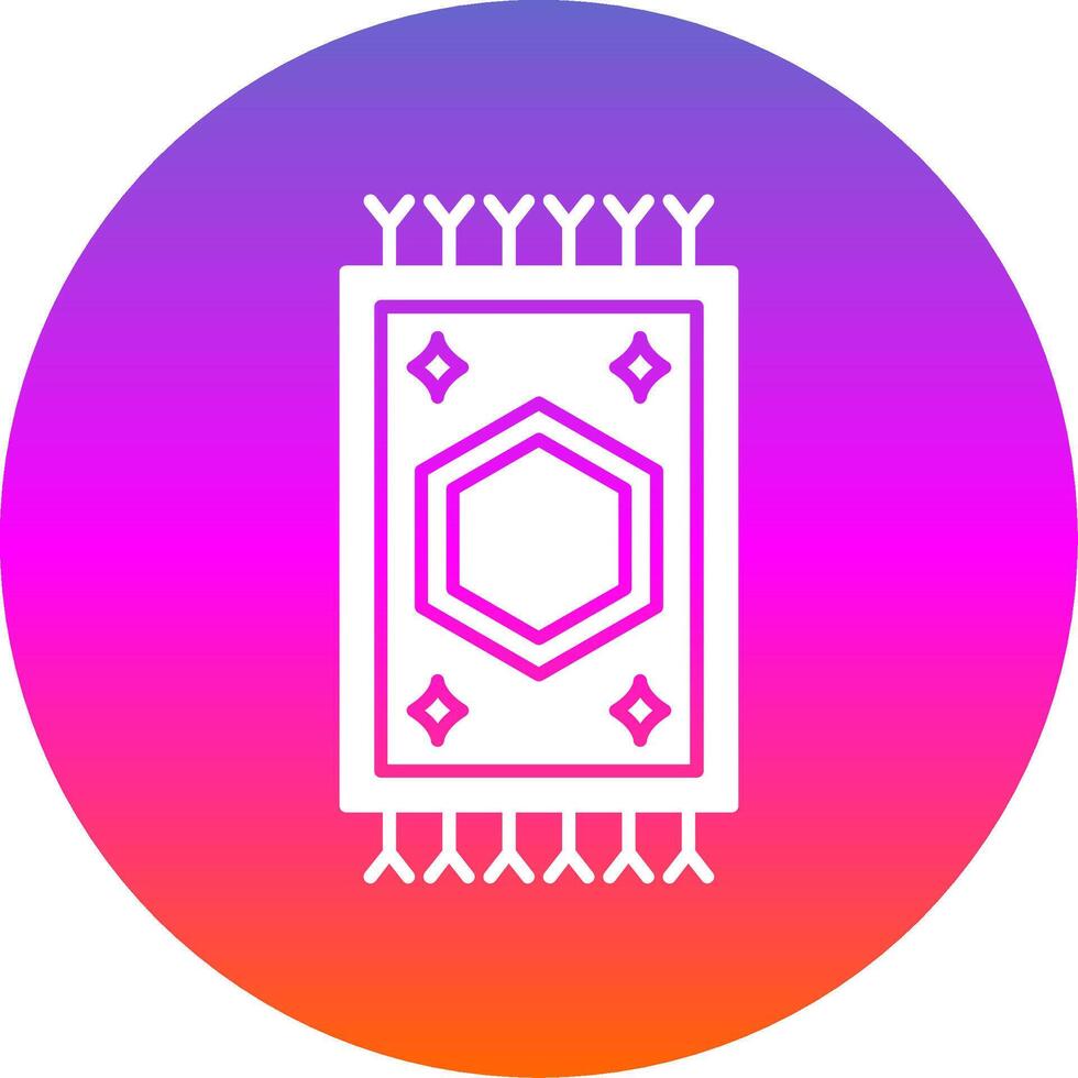 Carpet Glyph Gradient Circle Icon vector