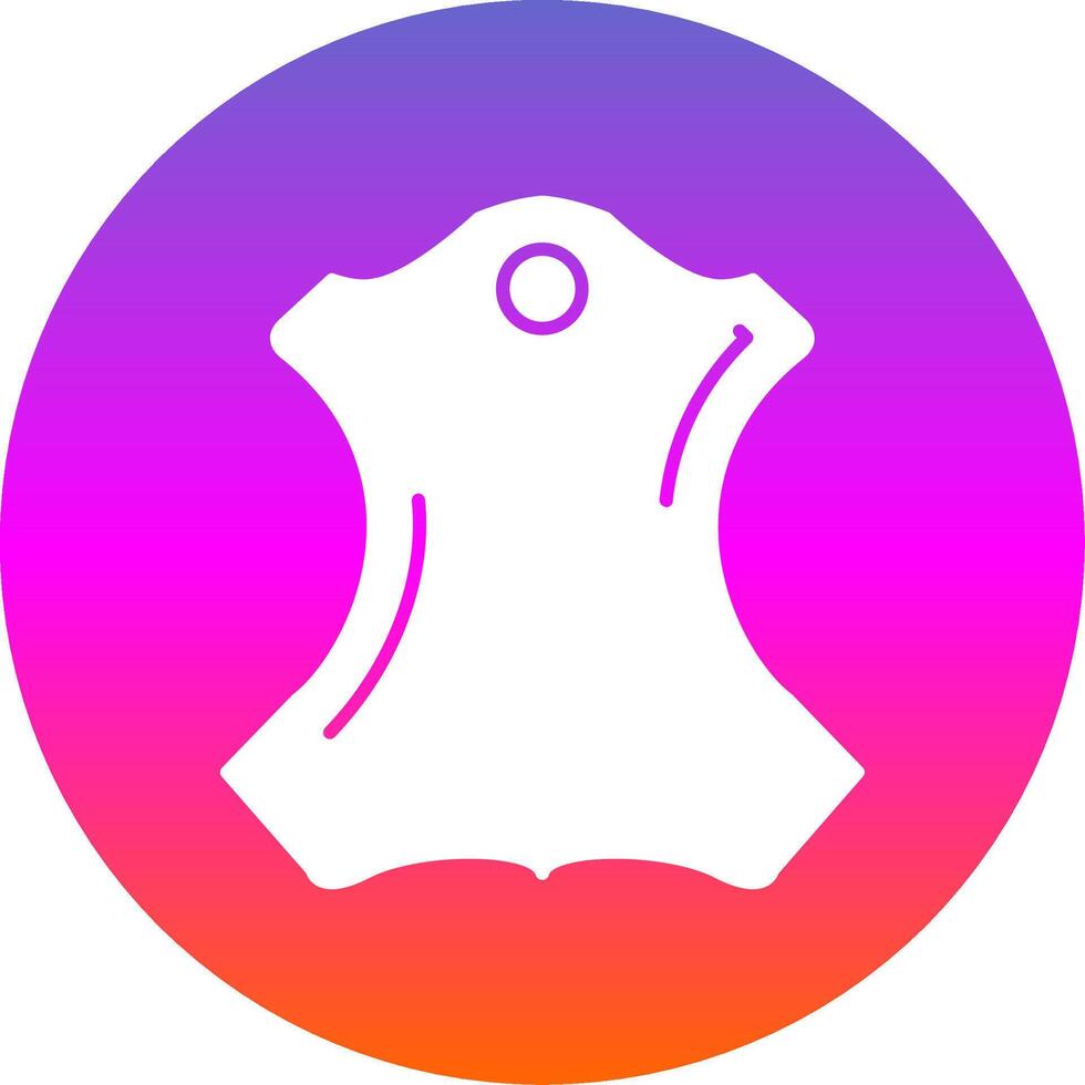 Leather Glyph Gradient Circle Icon vector