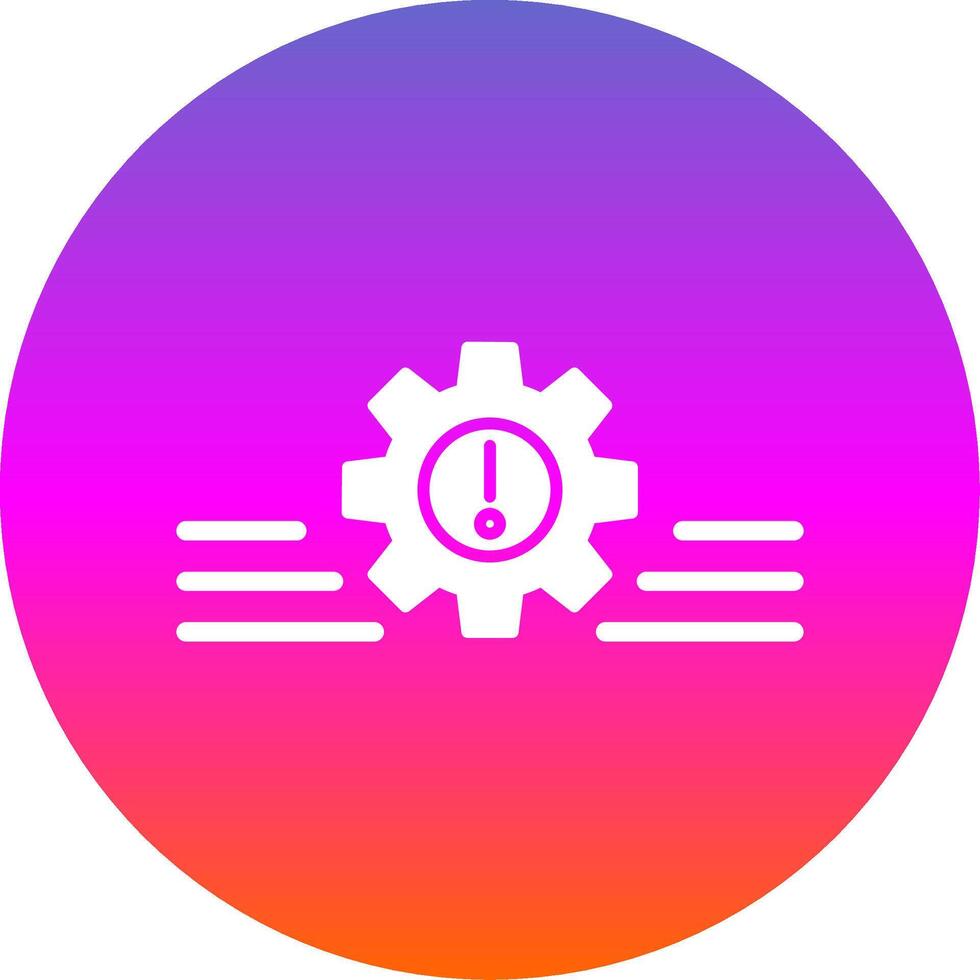 Risk Management Glyph Gradient Circle Icon vector