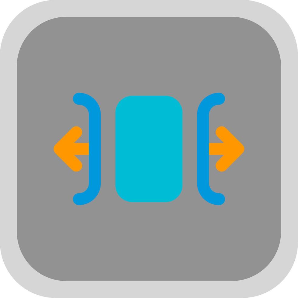 Carousel horizontal Flat Round Corner Icon vector