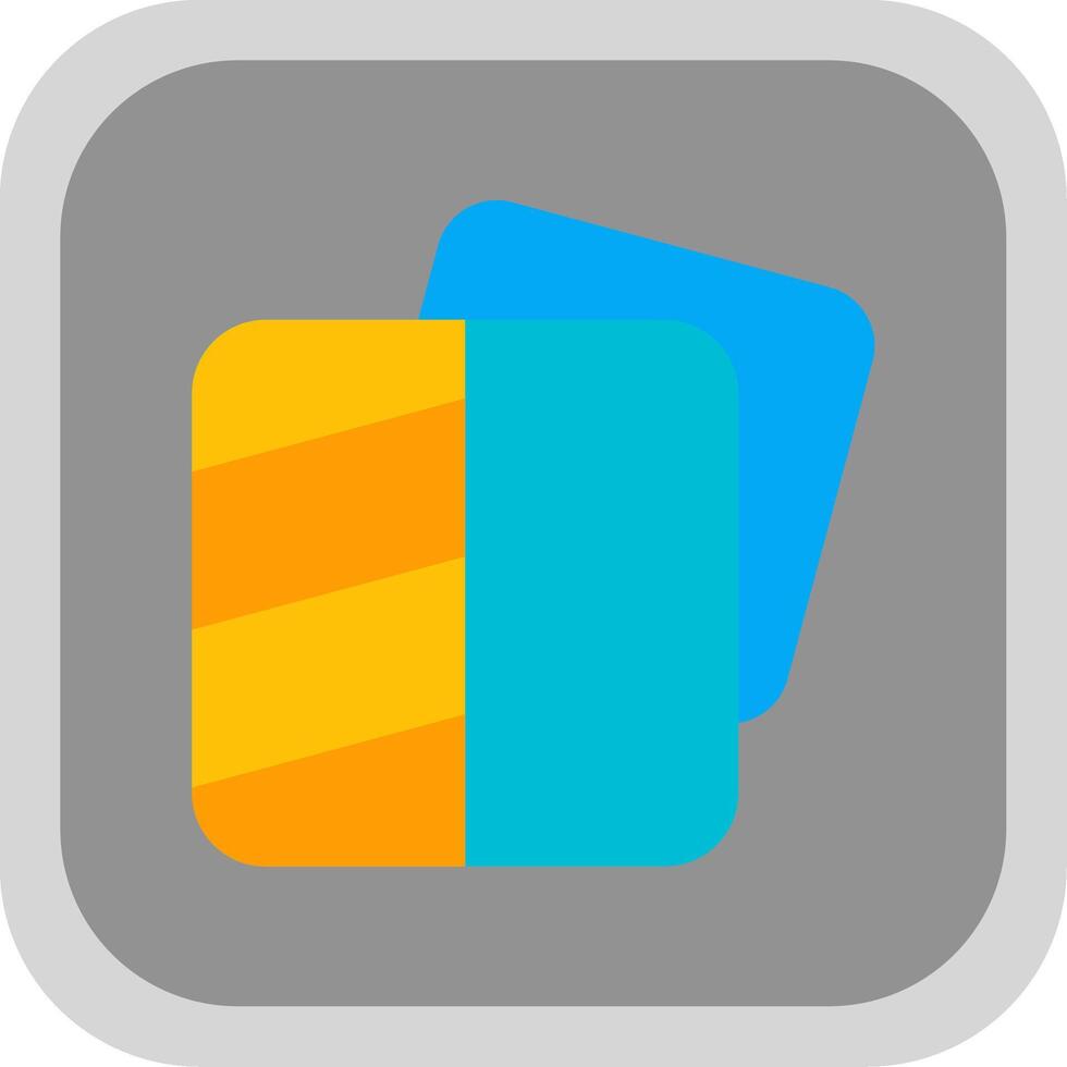 Transparent Flat Round Corner Icon vector