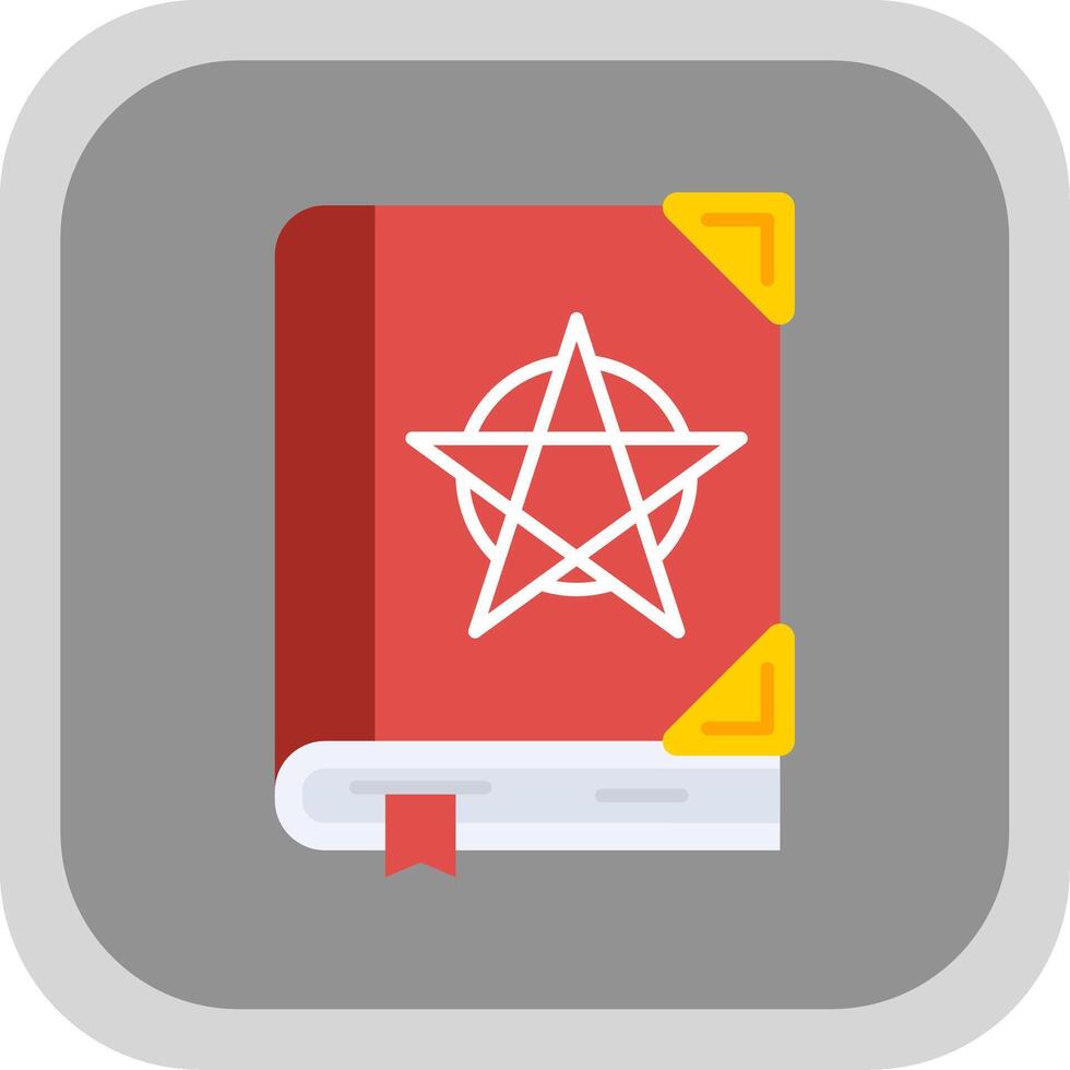 Tanakh Flat Round Corner Icon vector