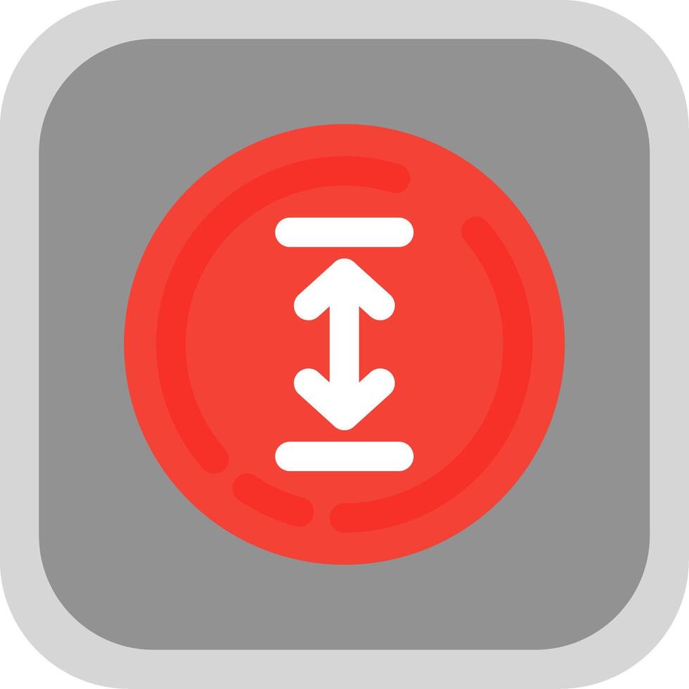 Up and down arrow Flat Round Corner Icon vector
