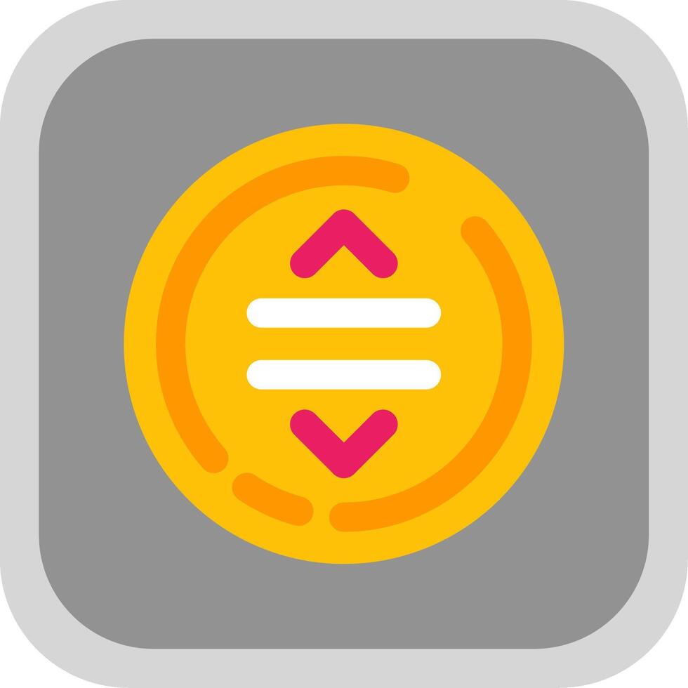 Drag Flat Round Corner Icon vector