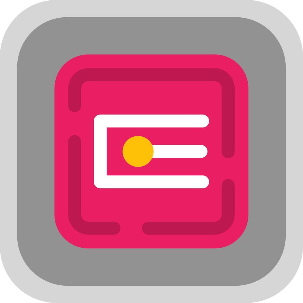 Endpoint Flat Round Corner Icon vector