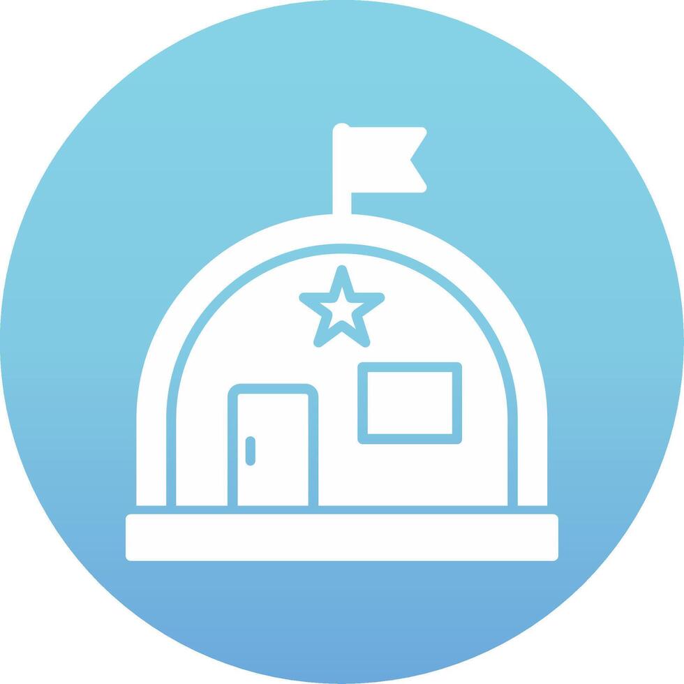 Military Warehouse Vector Icon
