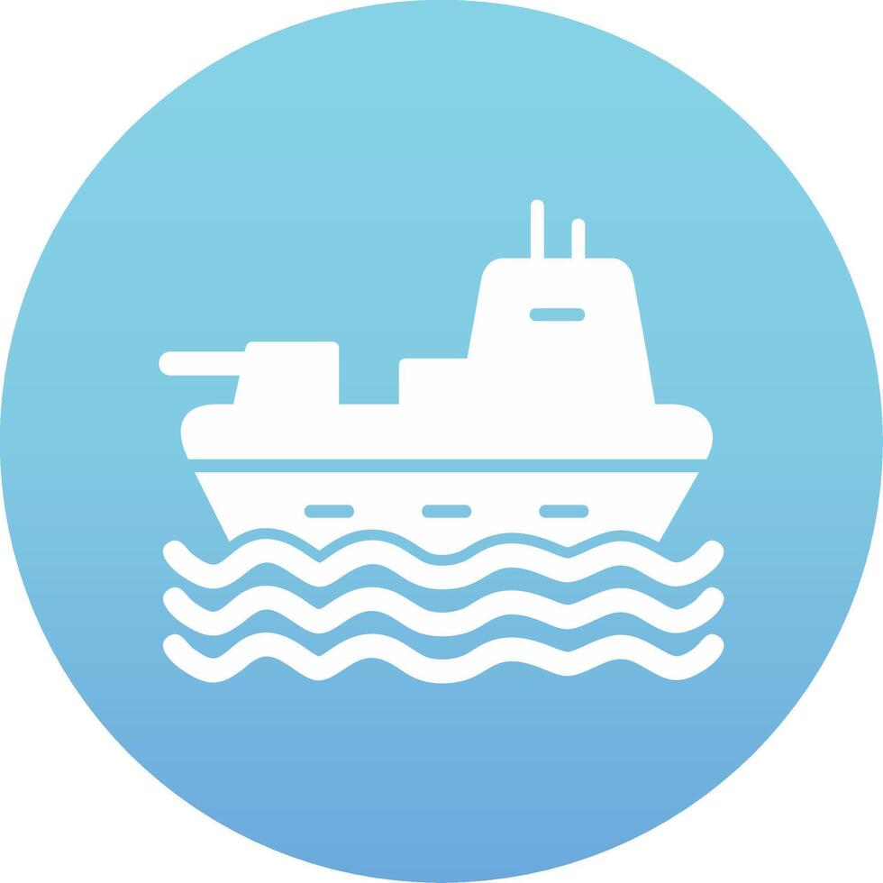 Military Ship Vector Icon