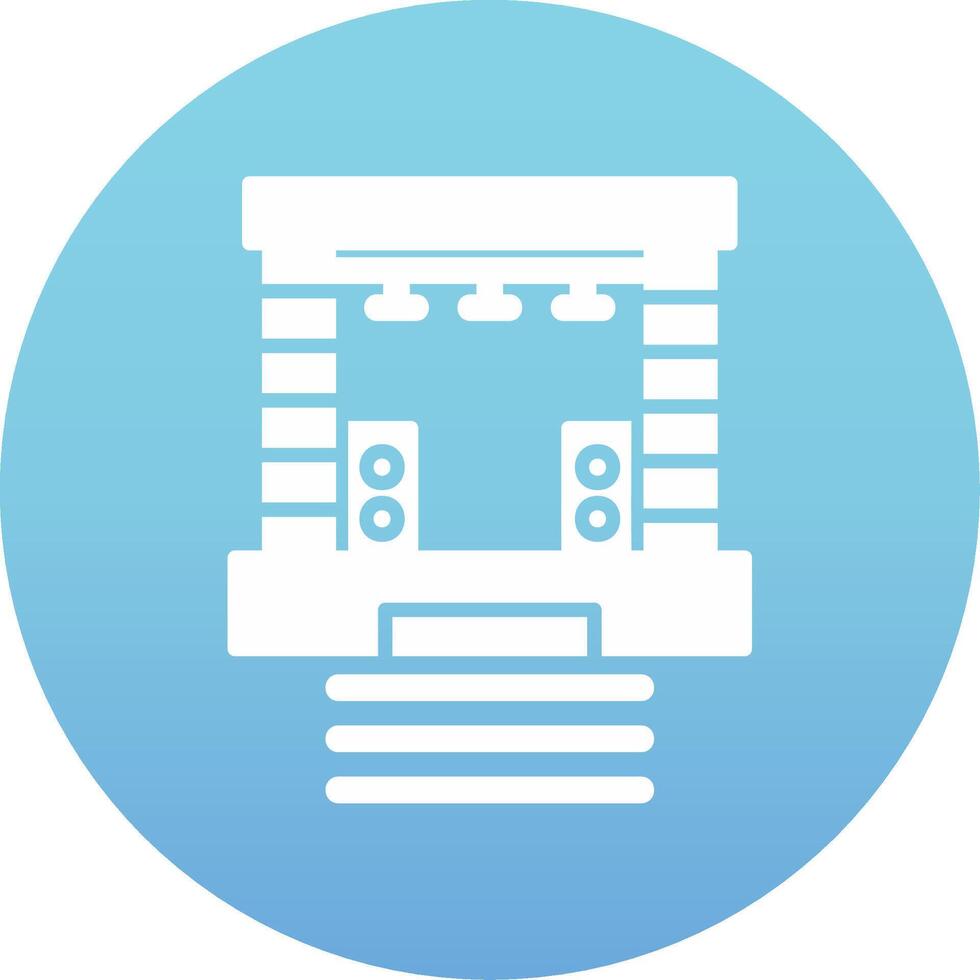 Stage Vector Icon