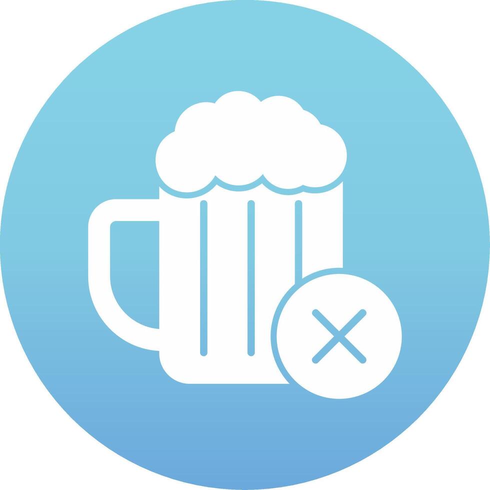 No Alcohol Vector Icon