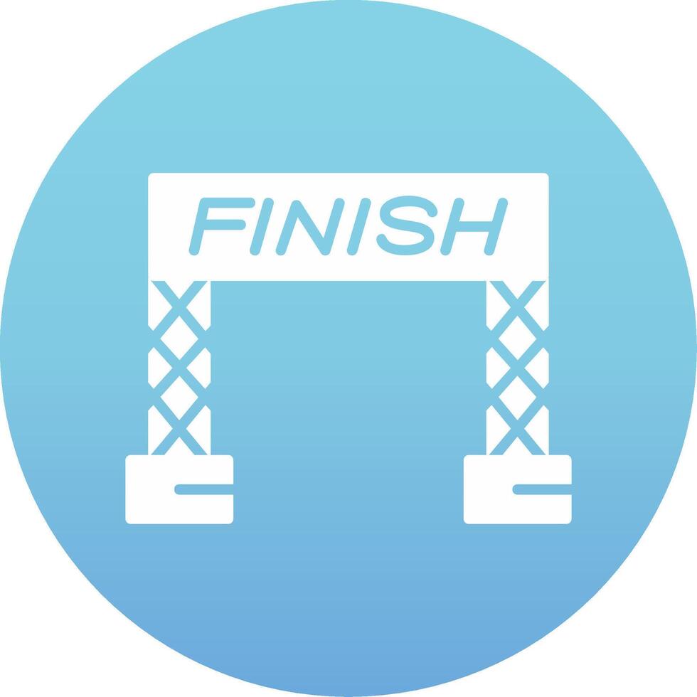 Finish Line Vector Icon