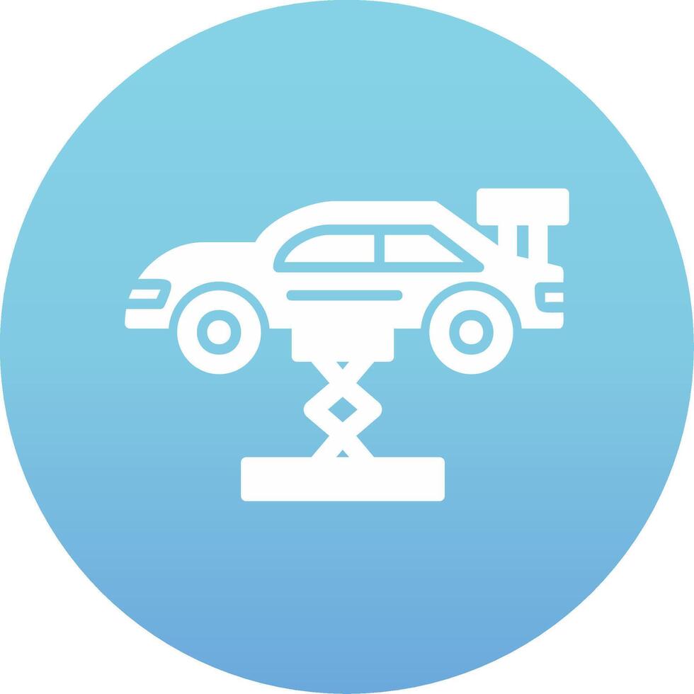 Car Lifting Vector Icon