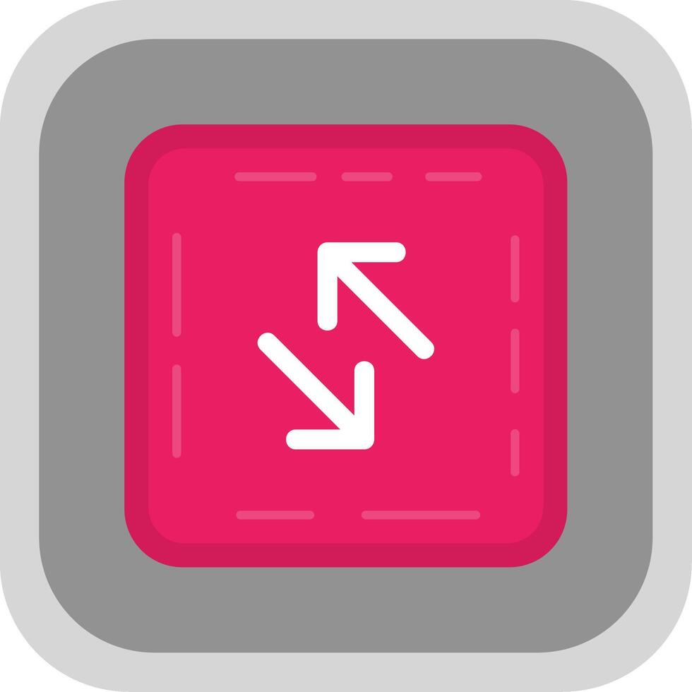 Swap Flat Round Corner Icon vector