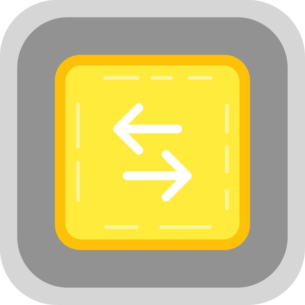Swap Flat Round Corner Icon vector