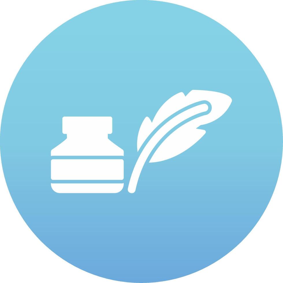 Quill And Ink Vector Icon