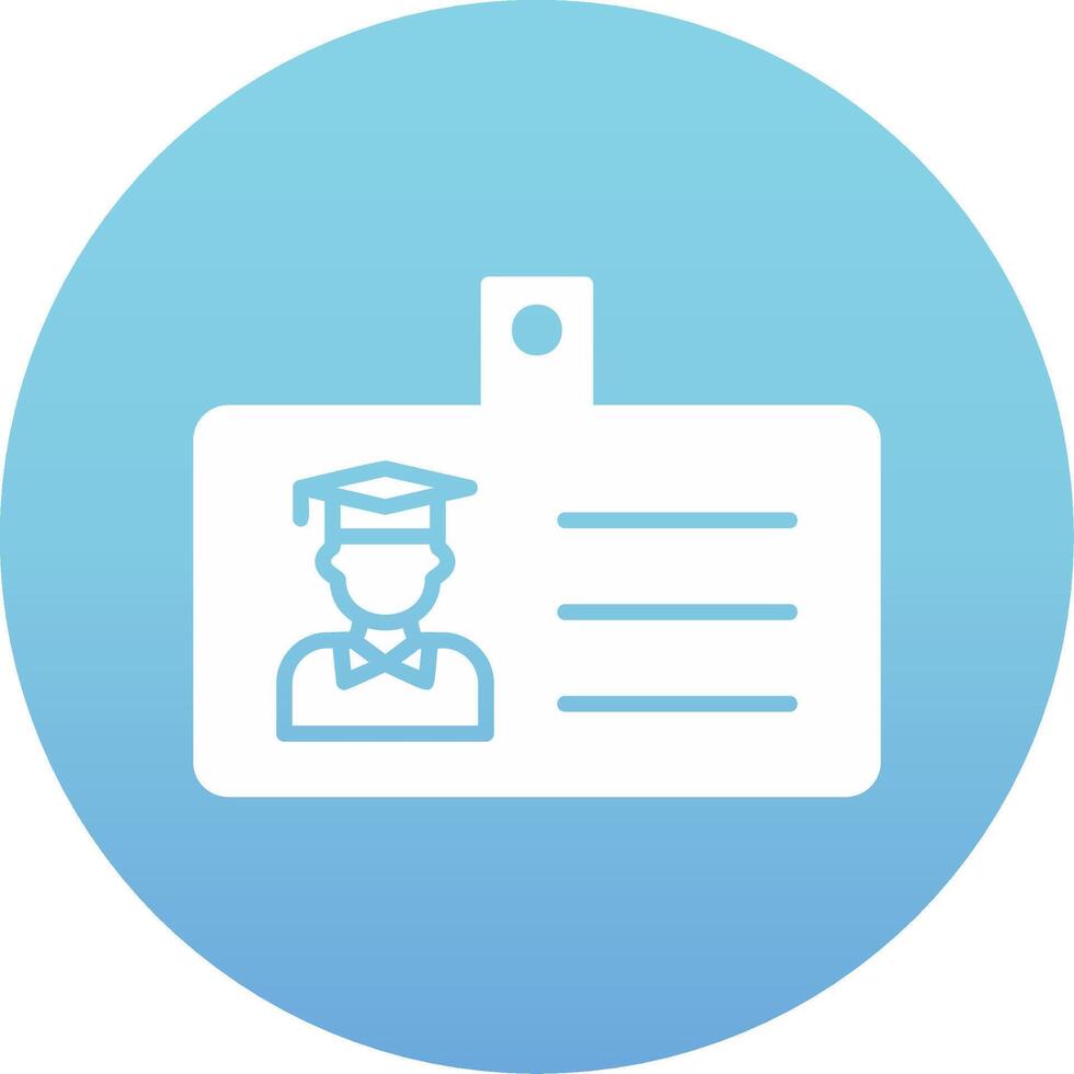 Student Id Card Vector Icon