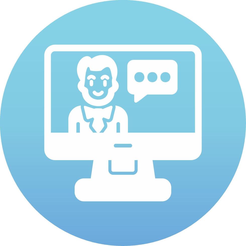 Online Class Vector Icon