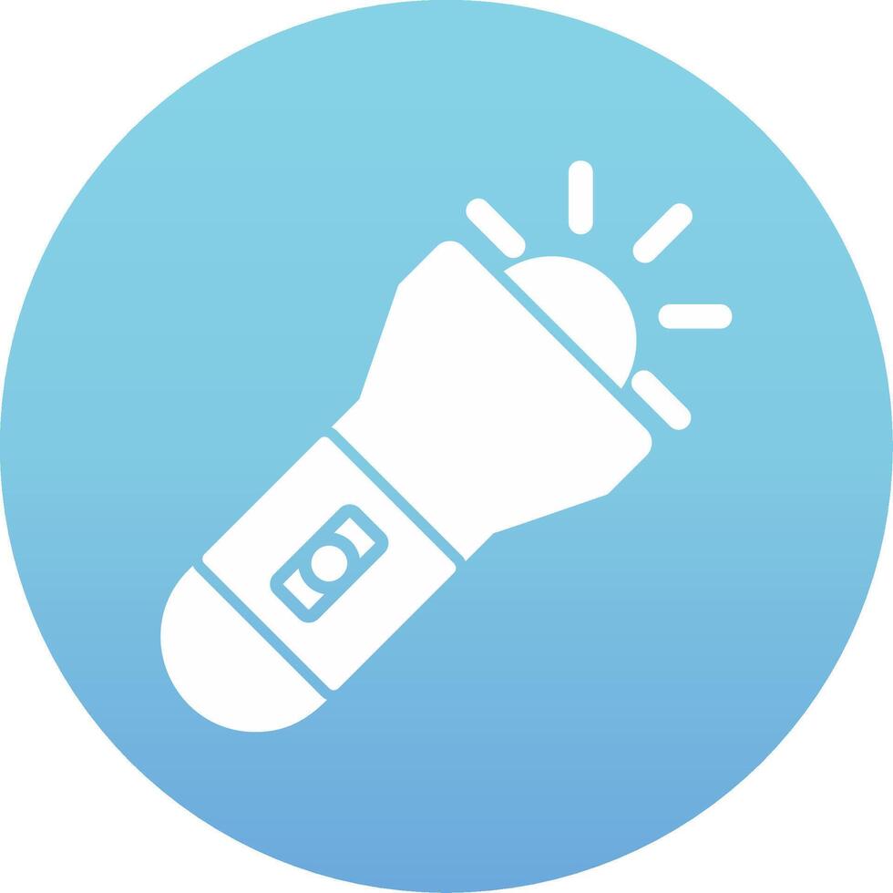 Flashlight Vector Icon