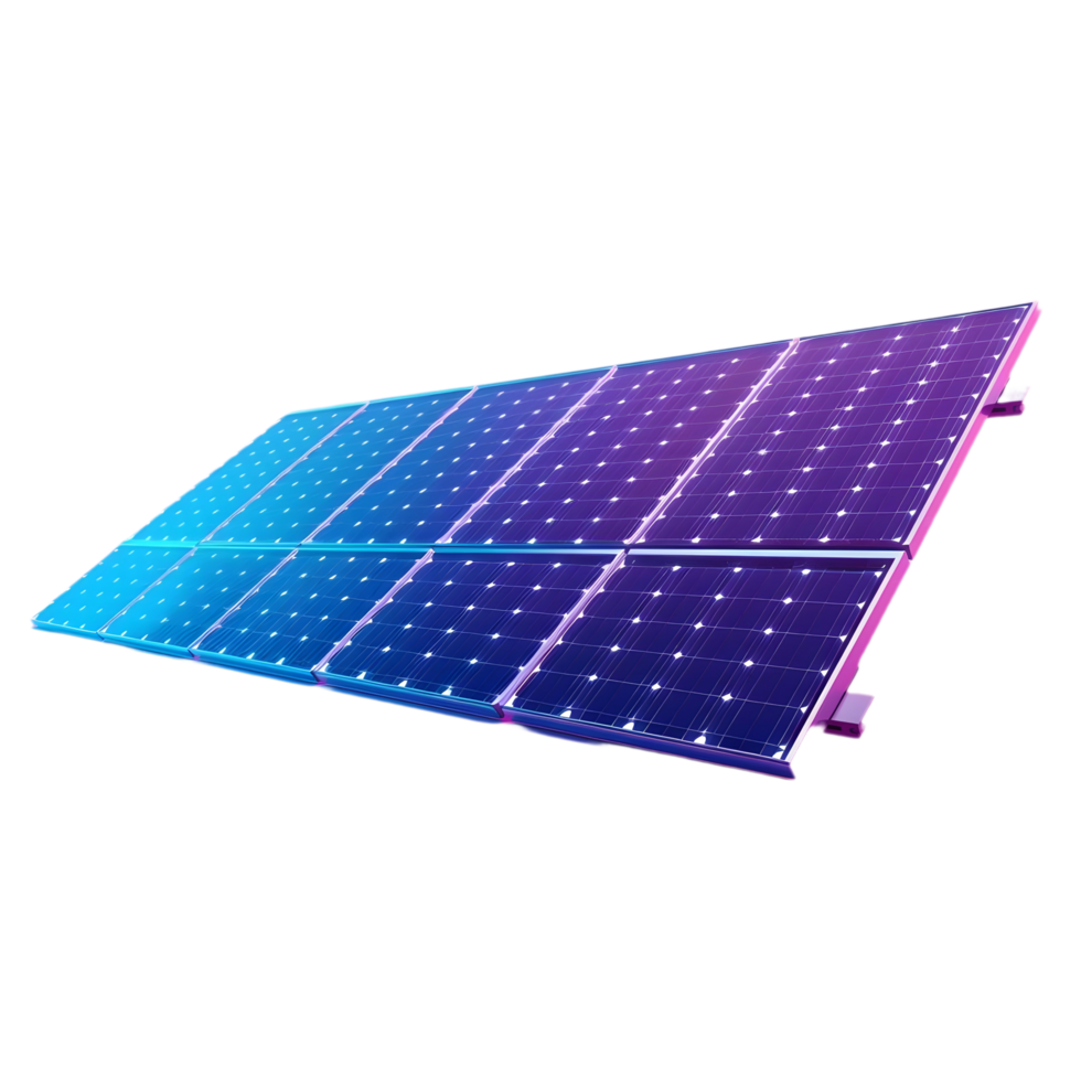 AI generated Png of Solar Plates against transparent Background