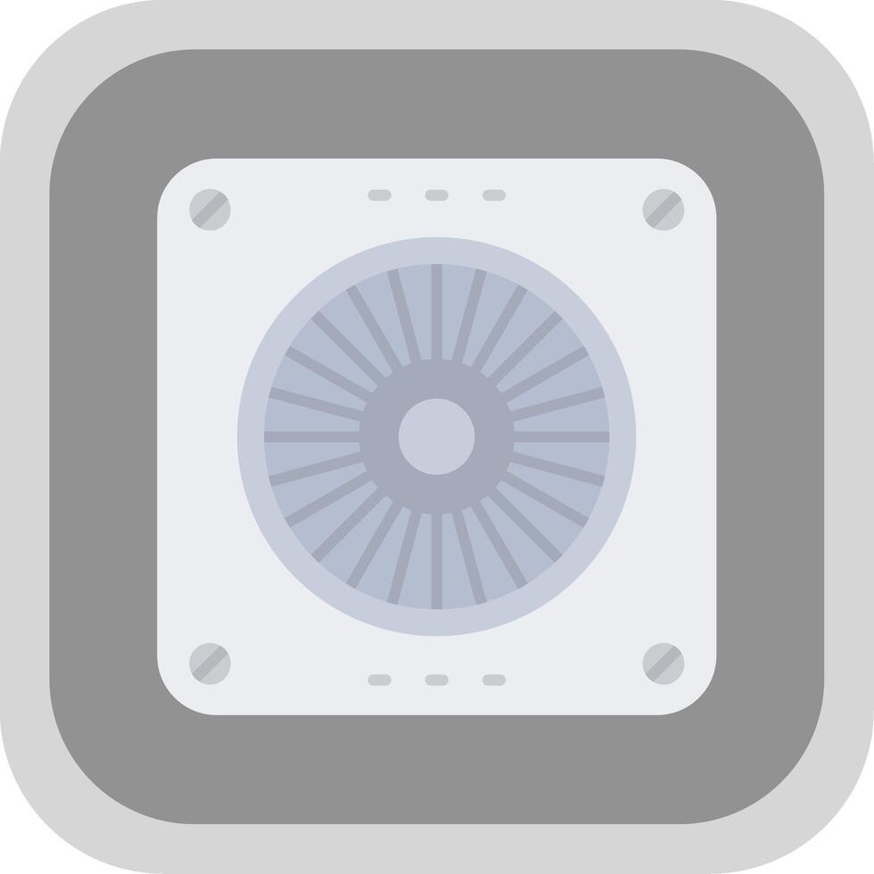 Extractor Flat Round Corner Icon vector