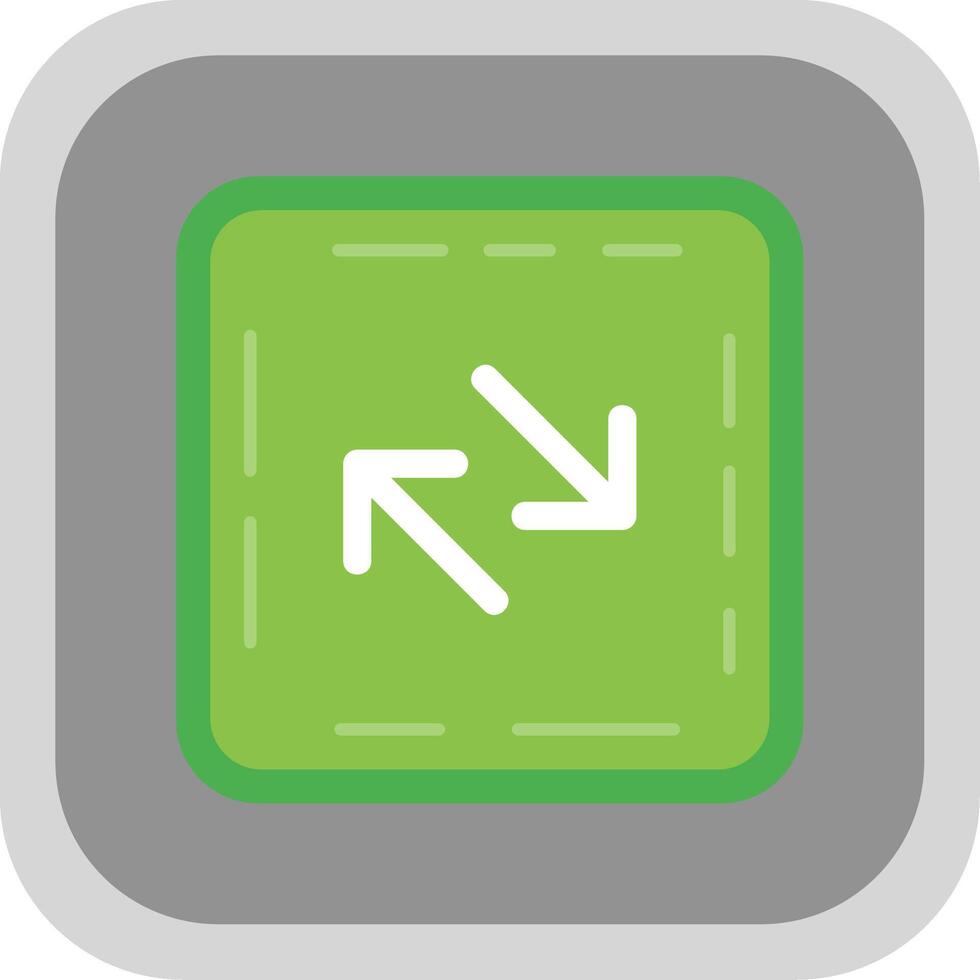 Swap Flat Round Corner Icon vector