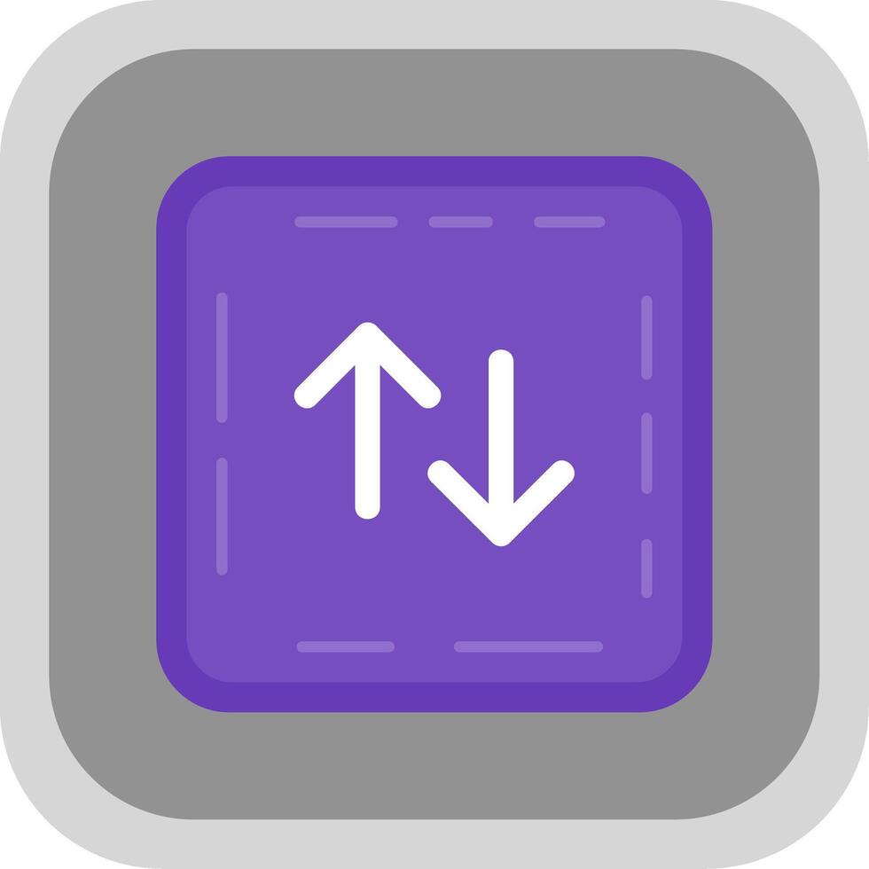 Swap Flat Round Corner Icon vector