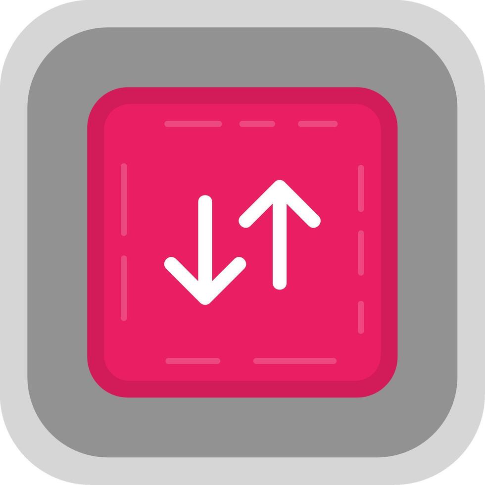 Swap Flat Round Corner Icon vector