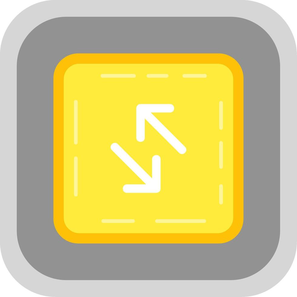 Swap Flat Round Corner Icon vector