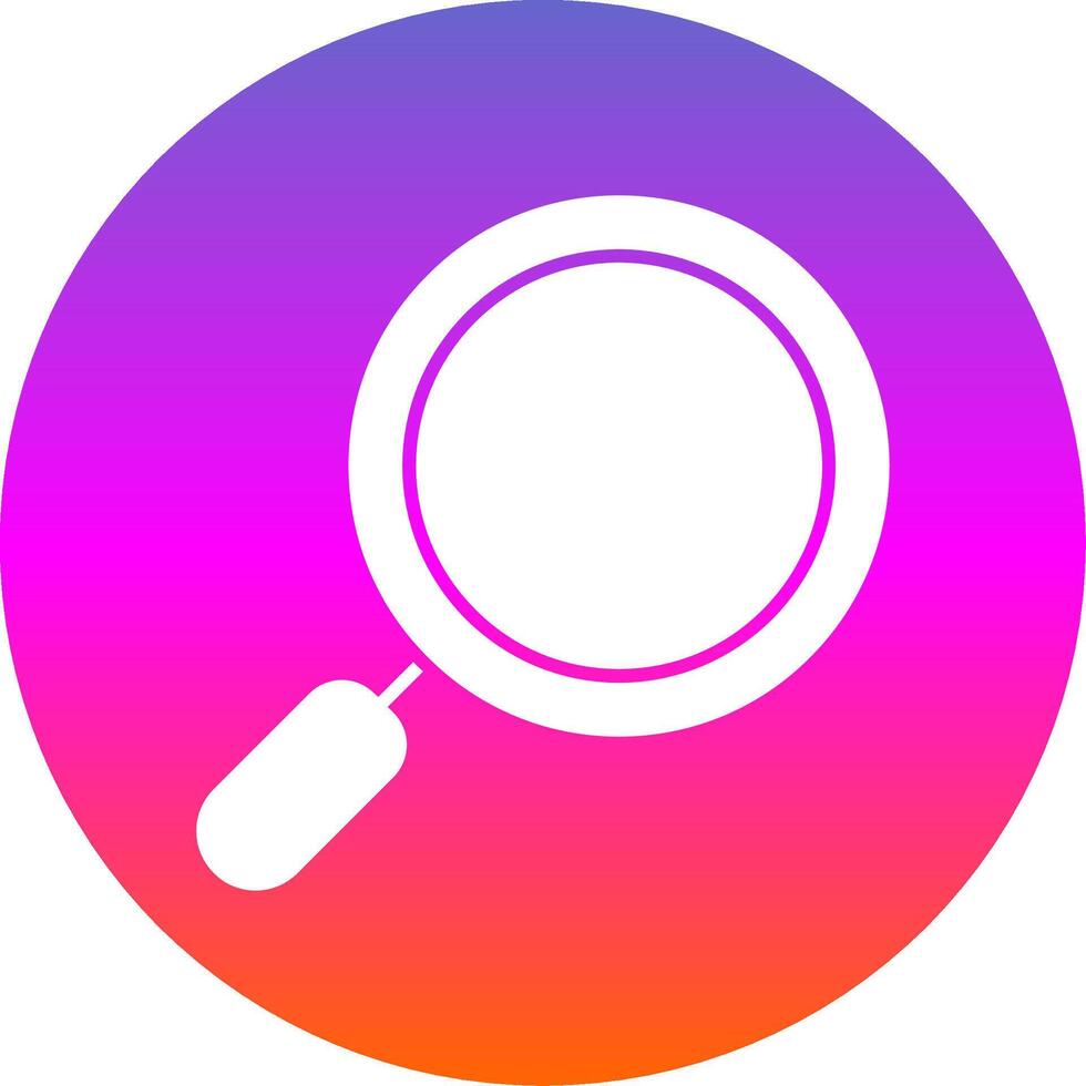Search Glyph Gradient Circle Icon vector