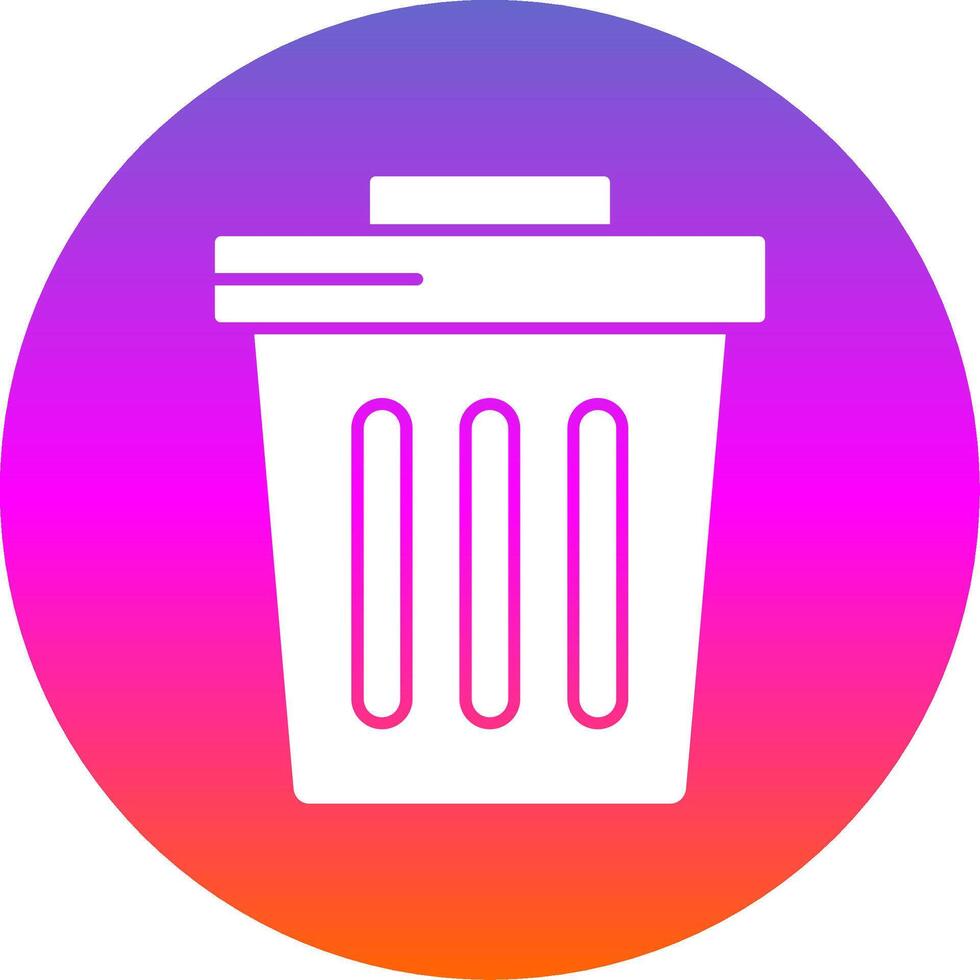 Remove Glyph Gradient Circle Icon vector