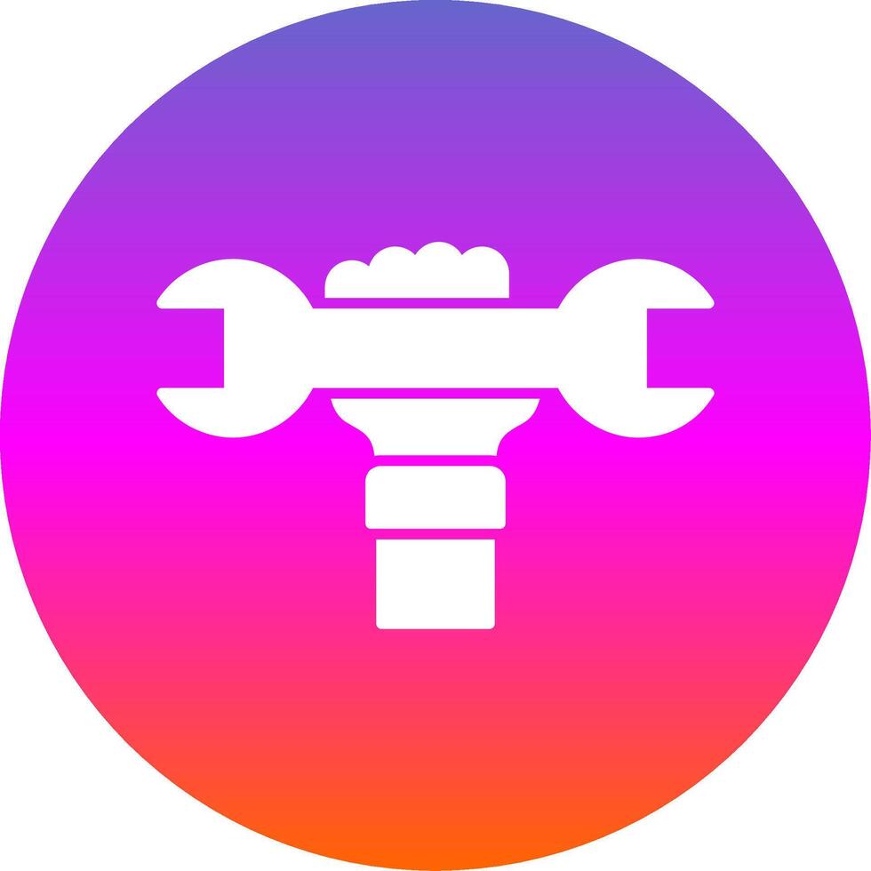 Labour Day Glyph Gradient Circle Icon vector