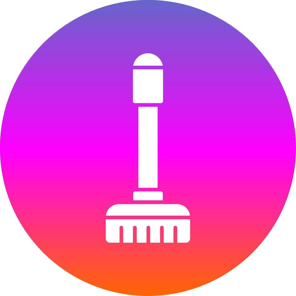 Floor Mop Glyph Gradient Circle Icon vector