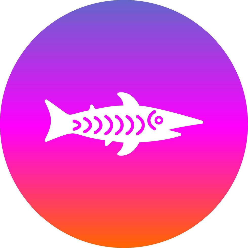 shark Glyph Gradient Circle Icon vector