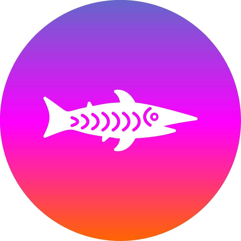 shark Glyph Gradient Circle Icon vector