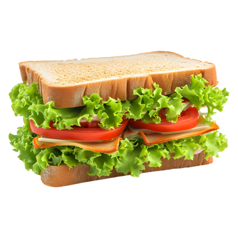 AI generated Png of Sandwich against transparent Background