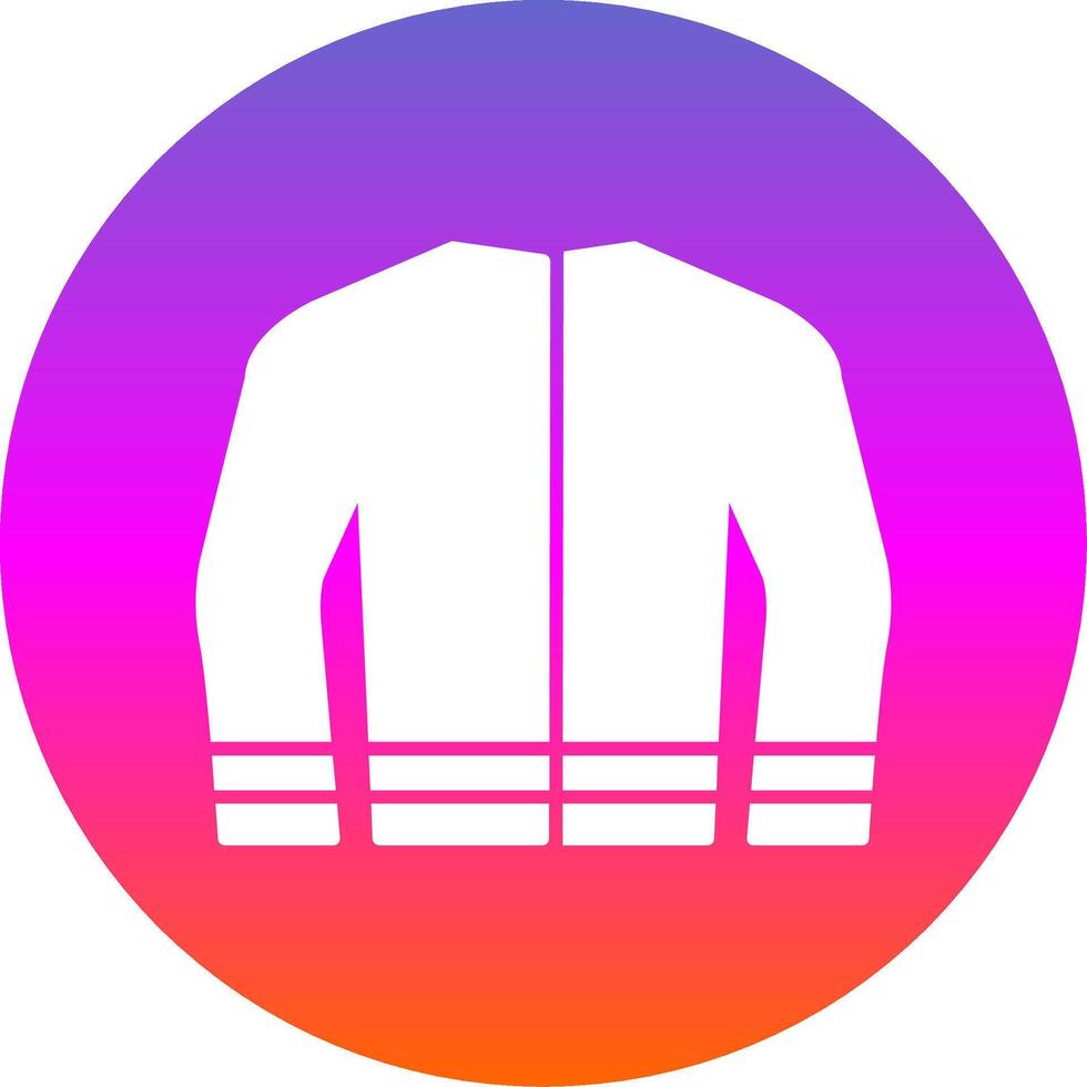 Coat Glyph Gradient Circle Icon vector