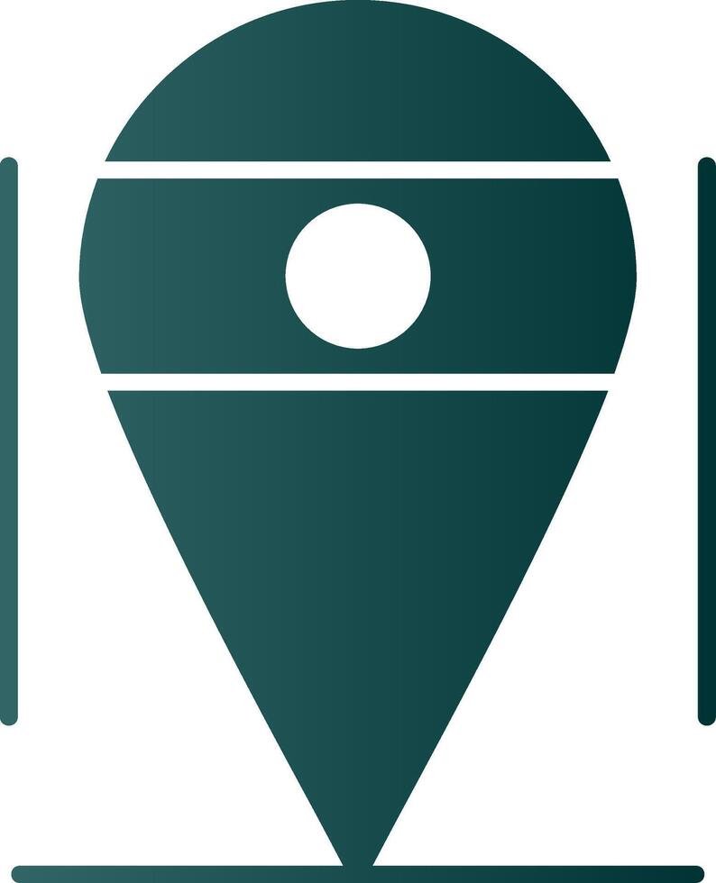 Location Glyph Gradient Circle Icon vector