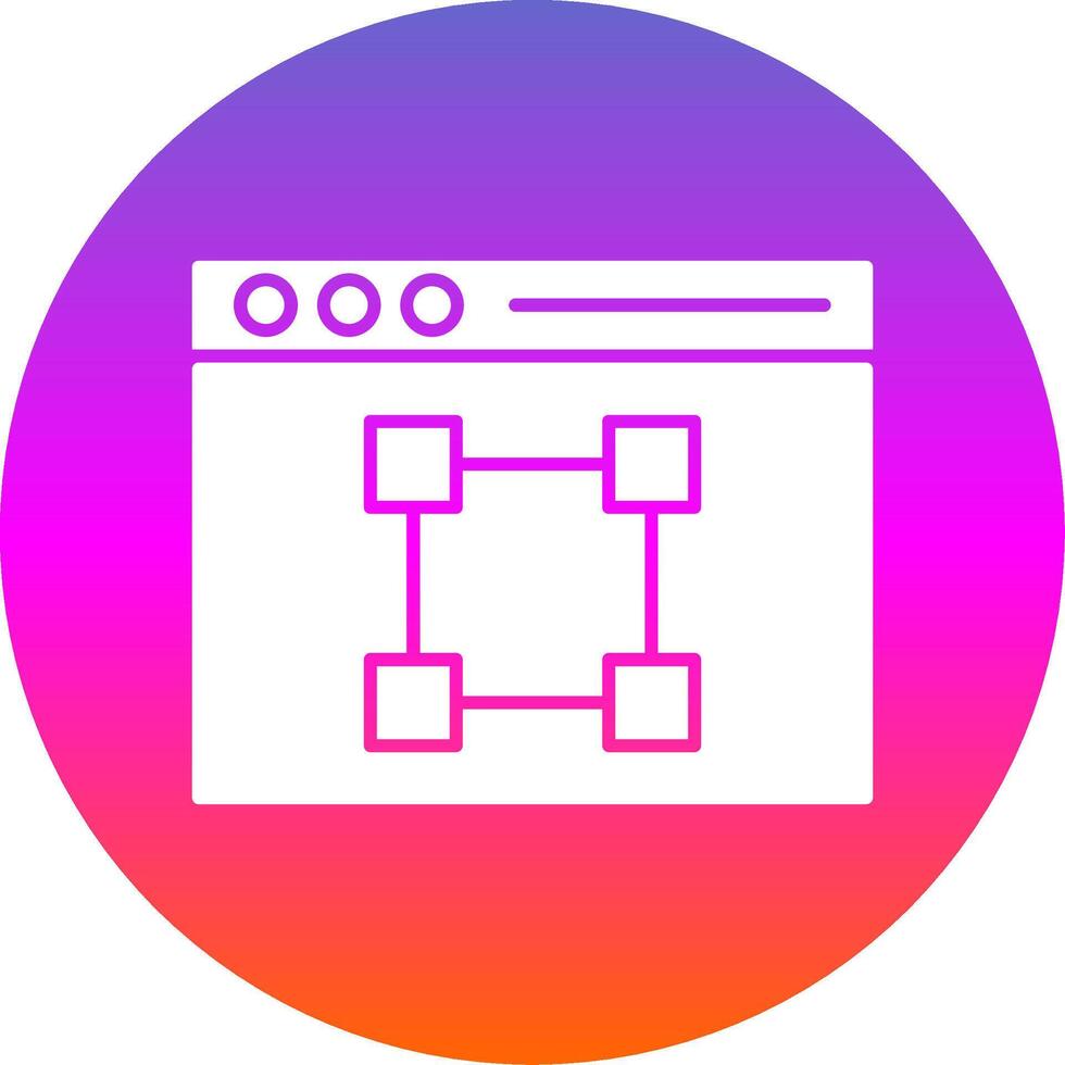 Text Editor Glyph Gradient Circle Icon vector