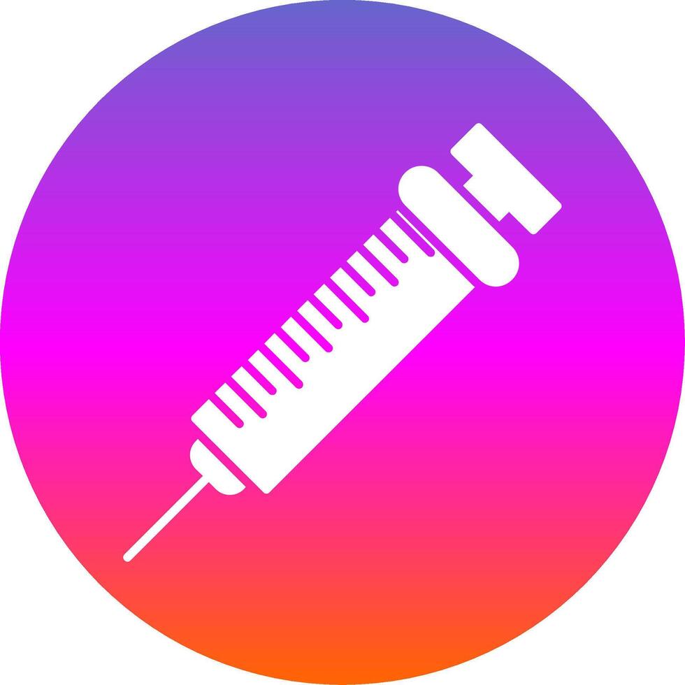 Injection Glyph Gradient Circle Icon vector