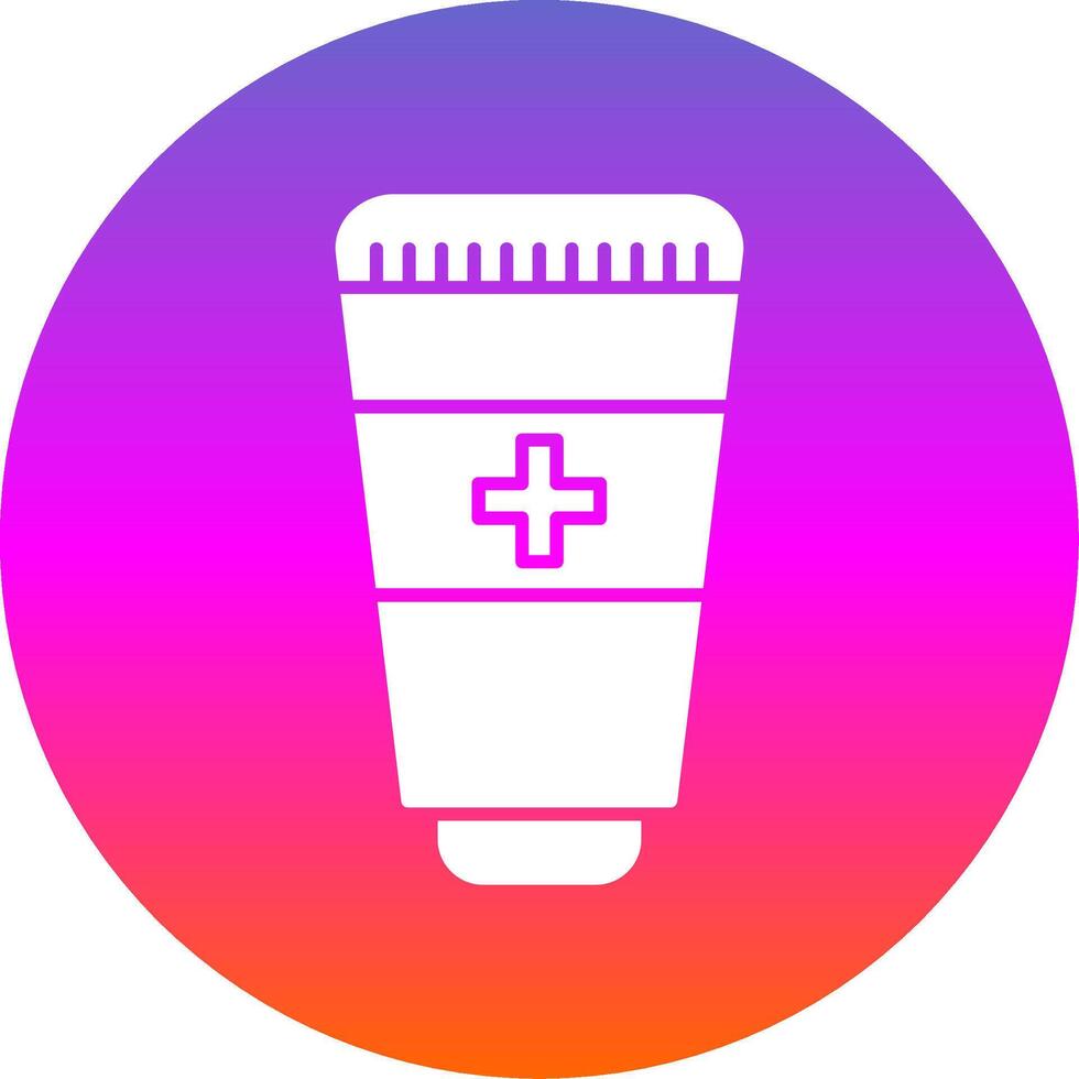 Hand Sanitizer Glyph Gradient Circle Icon vector
