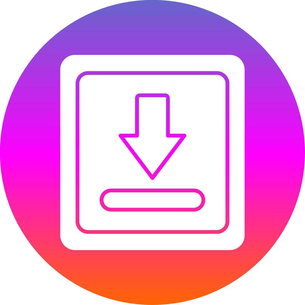 Download Glyph Gradient Circle Icon vector