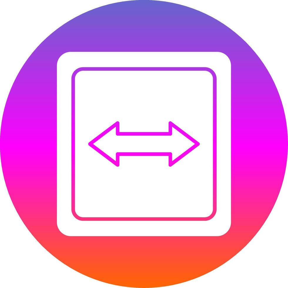 Opposite Glyph Gradient Circle Icon vector