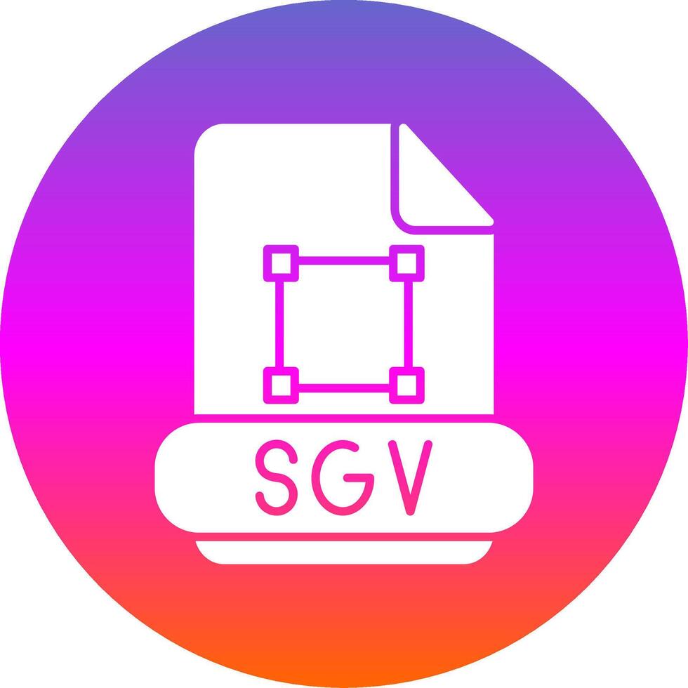 Svg Glyph Gradient Circle Icon vector