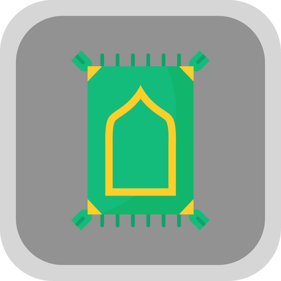 oración compañero plano redondo esquina icono vector