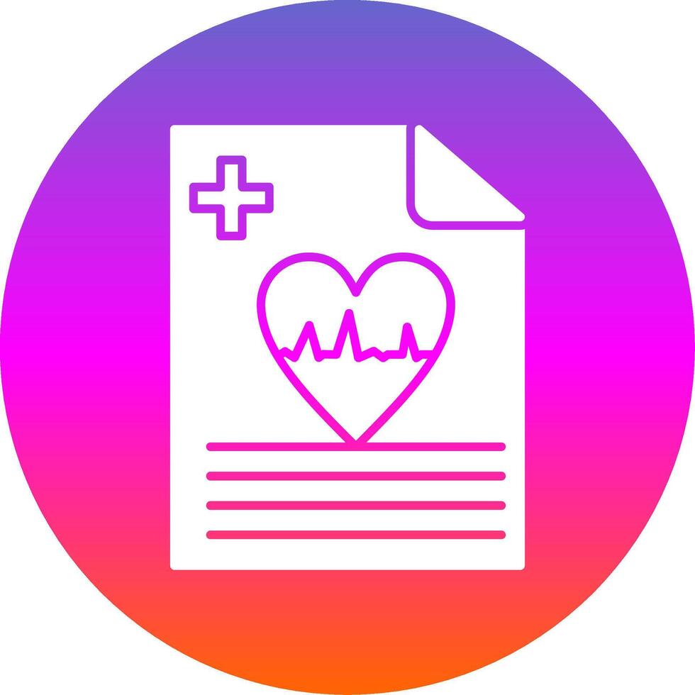 Health Glyph Gradient Circle Icon vector