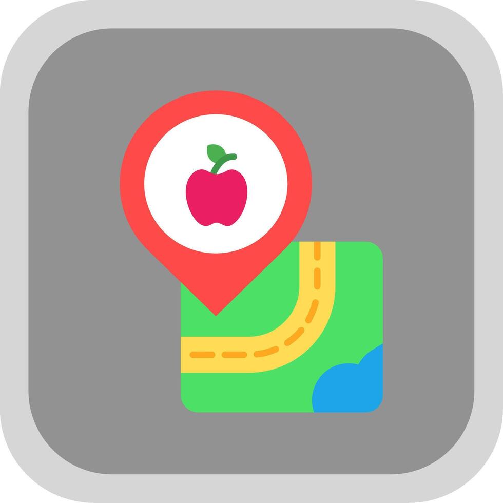 Glossaries Flat Round Corner Icon vector