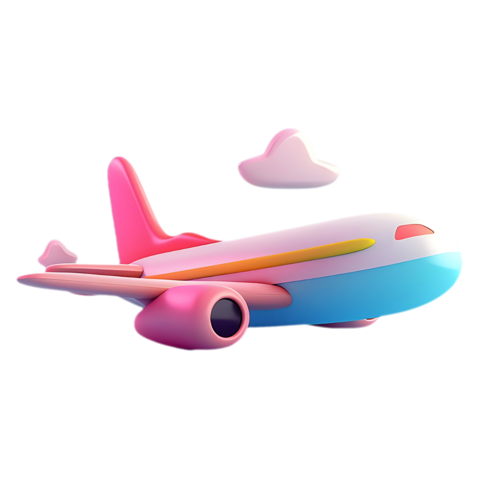 ai generado png de aeroplan en contra transparente antecedentes